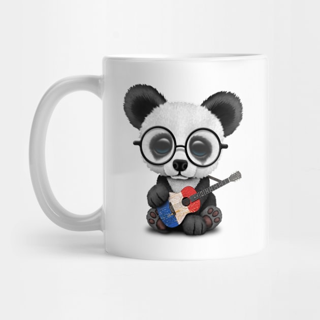 Baby Panda Playing French Flag Guitar by jeffbartels